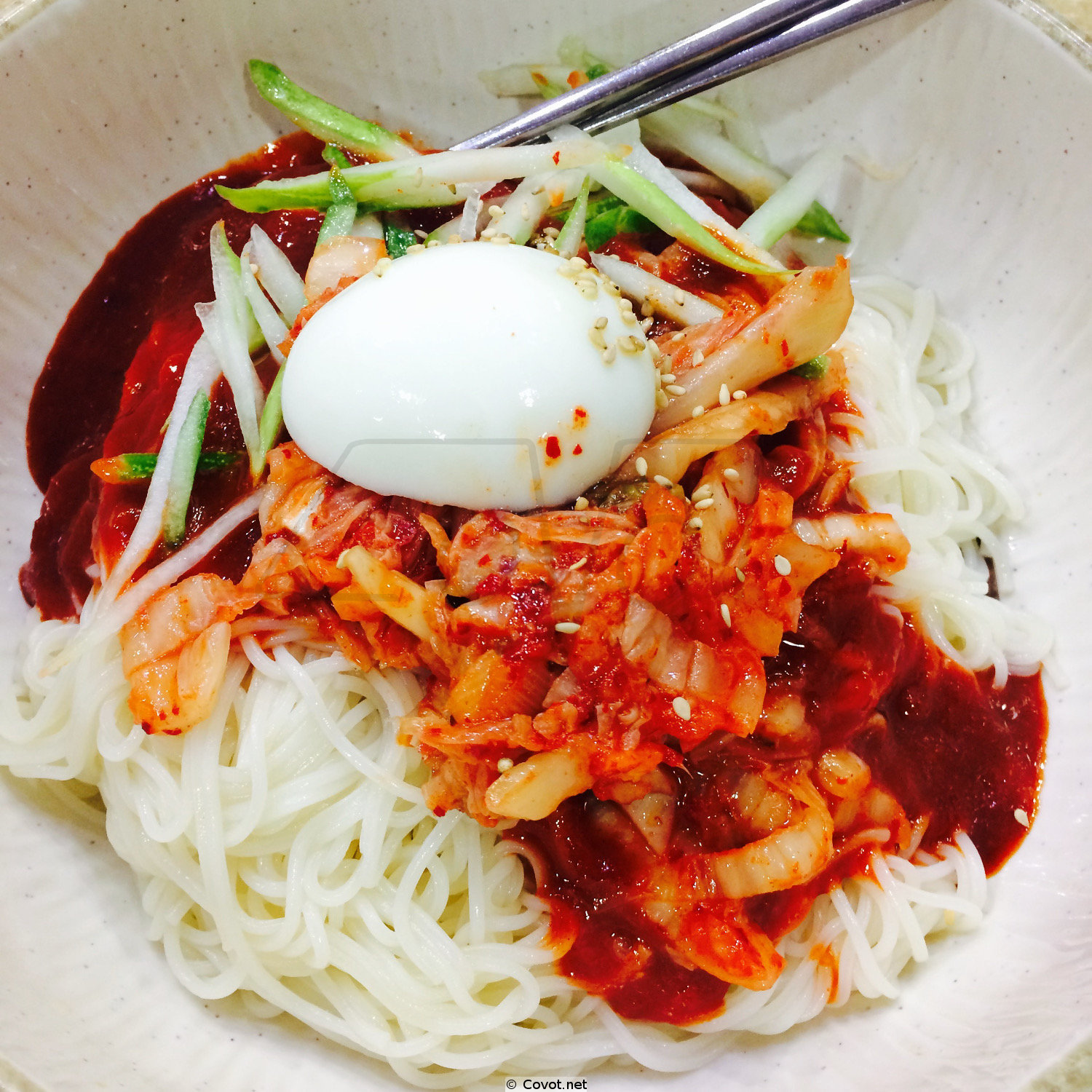 Naengmyeon cold noodles