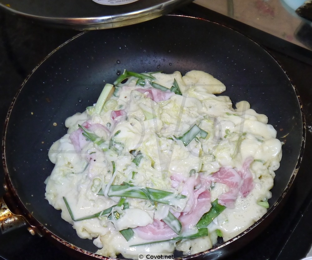 Okonomiyaki - Japanese Cabbage Pancake