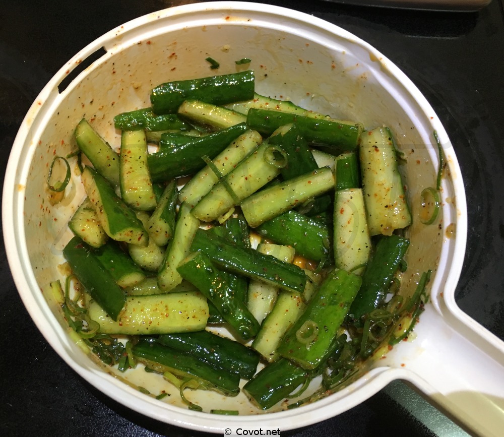 Pepper Coated Pickled Cucumber