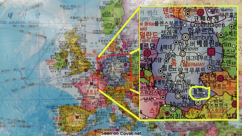 Korean Europe Map