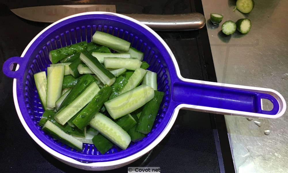 Pepper Coated Pickled Cucumber