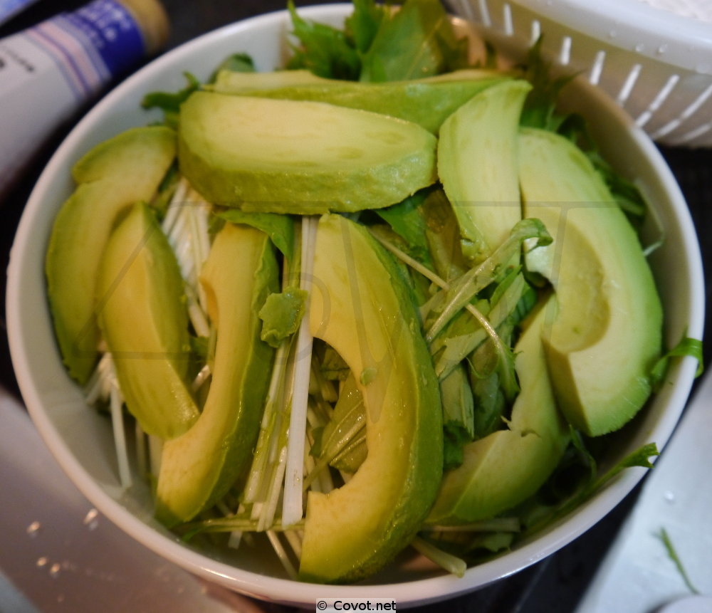 Tuna-Avocado-Salad with Wasabi-Soy-Source